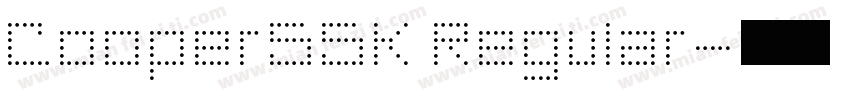 CooperSSK Regular字体转换